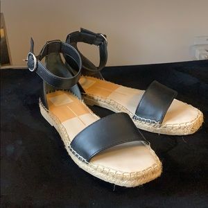 Dolce Vita Bayley Leather Ankle Strap Espadrilles